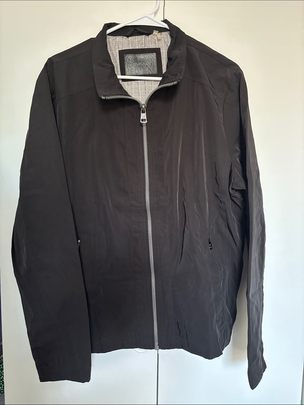 Men's Black Calvin Klein Bomber Jacket